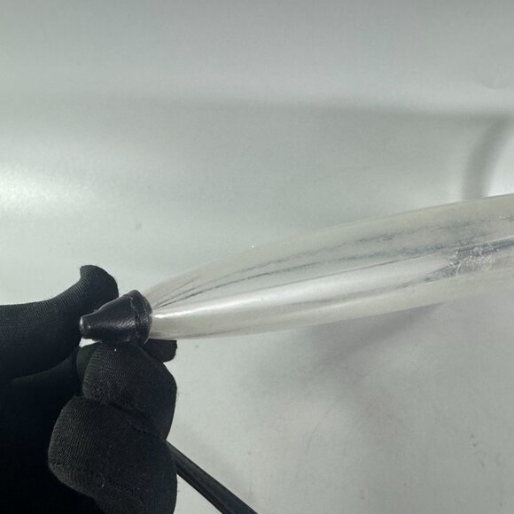 Michael Kors Outlet Jet Set Travel Large Clear Vinyl Wristlet in Black - Picture 15 of 15